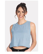 Next Level 5083 Women's Festival Crop Tank Stonewash Denim XS