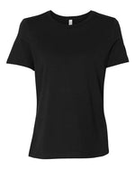Bella Canvas 6400 Women’s Relaxed Jersey Tee Black XS