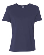 Bella Canvas 6400 Women’s Relaxed Jersey Tee Navy S