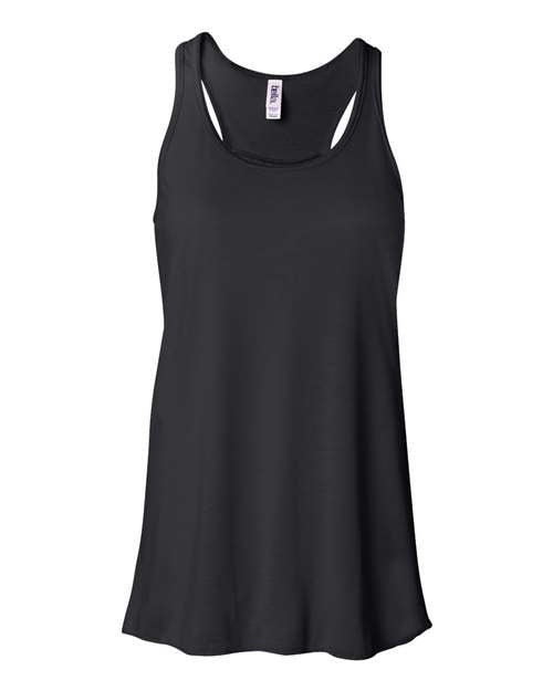 Bella Canvas 8800 Women's Flowy Racerback Tank Black XS