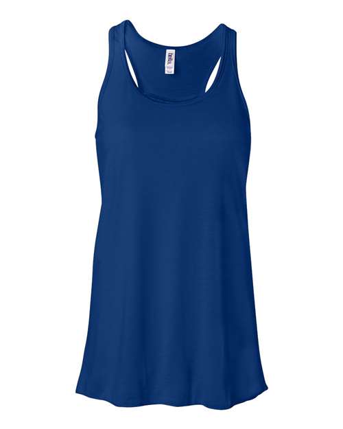 Bella Canvas 8800 Women's Flowy Racerback Tank True Royal XS