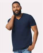 Gildan 64V00 Unisex Softstyle® V-Neck T-Shirt Navy S