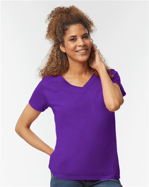 Gildan 5V00L Women's Heavy Cotton™ V-Neck T-Shirt
