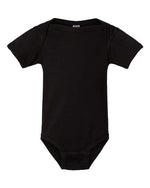 Rabbit Skins 4424 Infant Fine Jersey Bodysuit Black NB