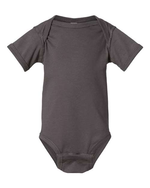 Rabbit Skins 4424 Infant Fine Jersey Bodysuit Charcoal NB