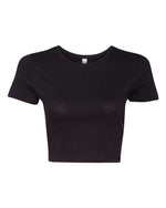 Bella Canvas 6681 Women’s Crop Tee Black XS/S