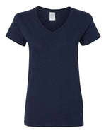 Gildan 5V00L Women's Heavy Cotton™ V-Neck T-Shirt Navy S