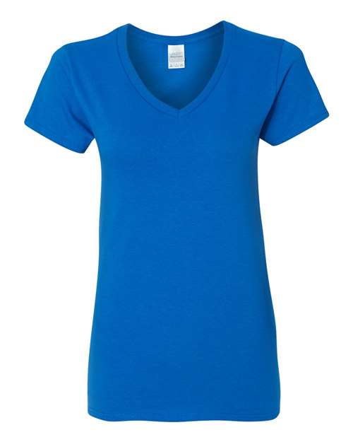 Gildan 5V00L Women's Heavy Cotton™ V-Neck T-Shirt Royal S