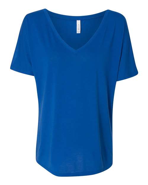 Bella Canvas 8815 Women’s Slouchy V-Neck Tee True Royal S