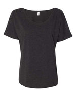 Bella Canvas 8816 Women’s Slouchy Tee Charcoal Black Triblend S