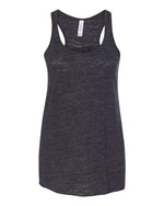 Bella Canvas 8800 Women's Flowy Racerback Tank Charcoal Black Slub S