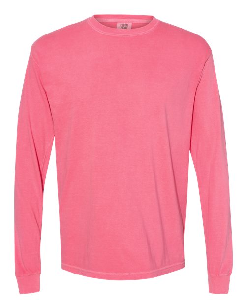 Comfort Colors 6014 Unisex Garment-Dyed Heavyweight Long Sleeve T-Shirt Crunchberry S