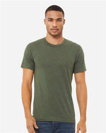 Bella Canvas 3413 Triblend Tee Military Green Triblend XS