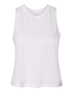 Bella Canvas 6682 Women's Racerback Crop Tank Solid White Blend S