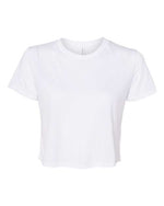 Bella Canvas 8882 Women’s Flowy Crop Tee White S