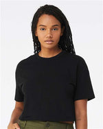 Bella Canvas 6482 Women's Jersey Crop Tee Black S