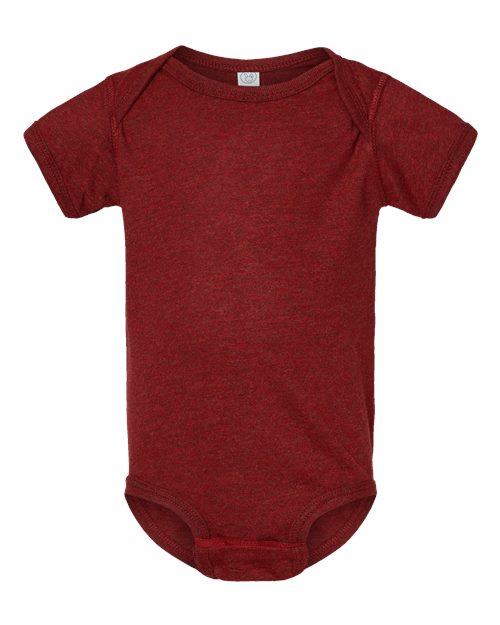 Rabbit Skins 4424 Infant Fine Jersey Bodysuit Cardinal Blackout NB