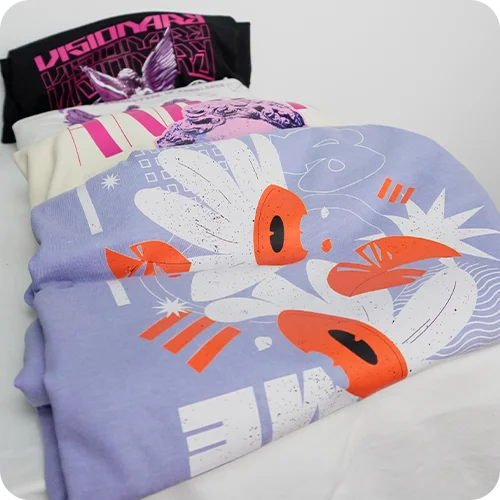 High-quality prints on t-shirts with DTF transfers