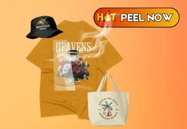 Hot Peel DTF Transfers applied to shirt, bag and hat