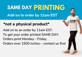 Same Day DTF Printing service available in Miami