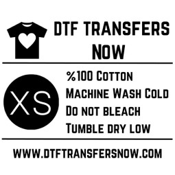 DTF Clothing Tags | DTF Transfers Now