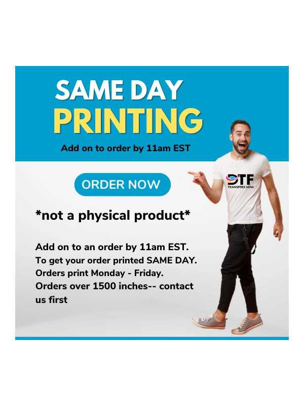 same day dtf printing near me|DTF Transfer Gang sheets