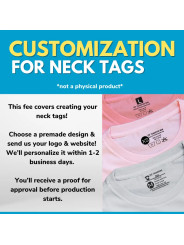 Fee For Neck Label Customization