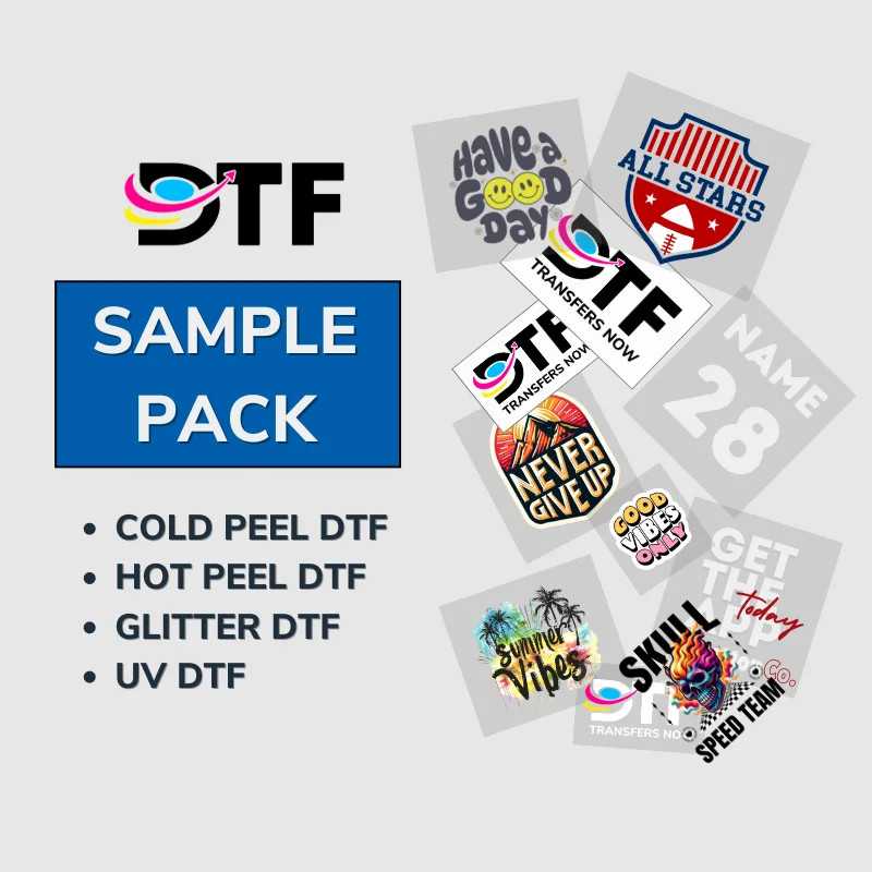 DTF Transfers Now Paquete de Muestra