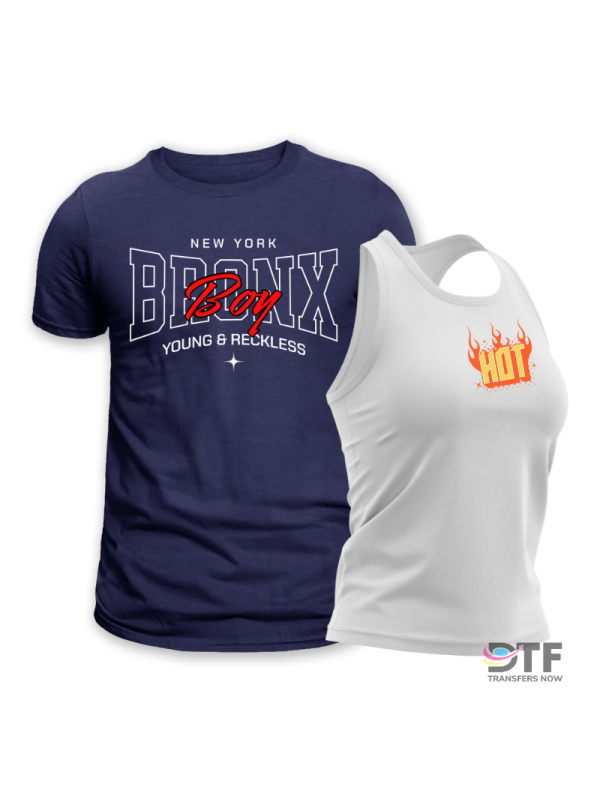 Transferencias personalizadas para camisetas | DTF Transfers Now