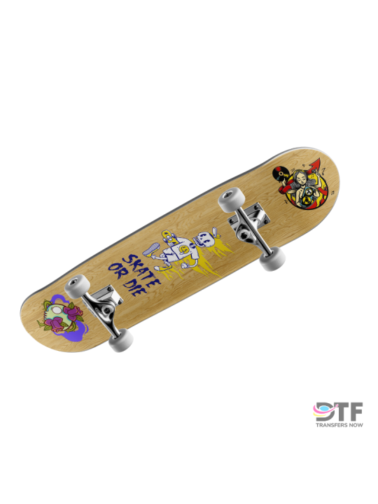 Custom Skateboard Stickers | DTF Transfers Now