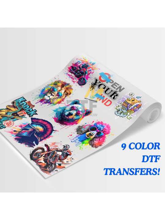 9 Color DTF Transfers ORGB + CMYK - DTF Transfers Now