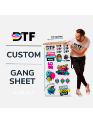 Custom DTF Gang Sheets | DTF Transfers Now