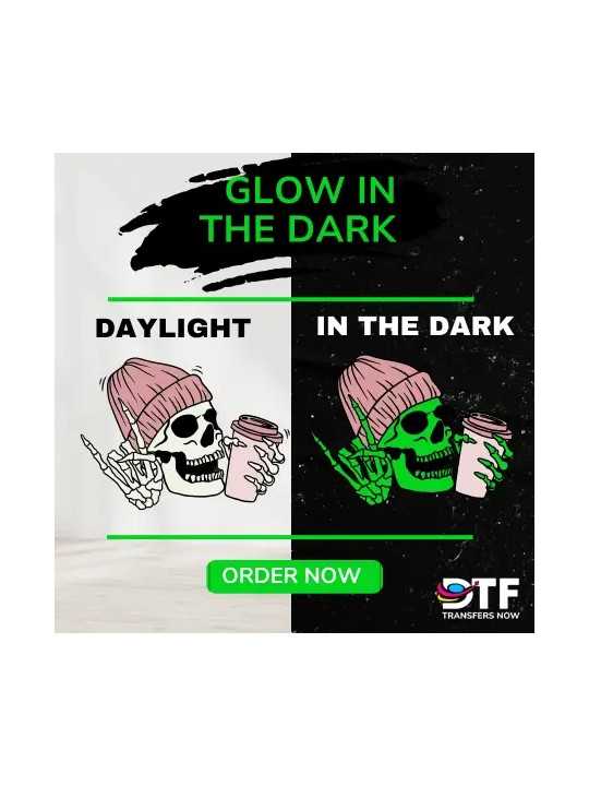 Glow In The Dark DTF Heat Transfers - DTF Transfers Now