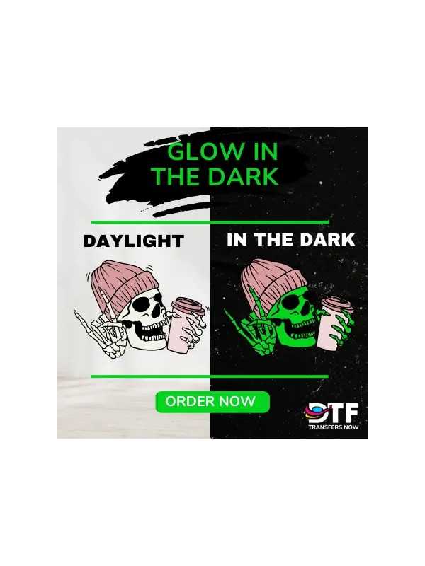 Glow In The Dark DTF Heat Transfers - DTF Transfers Now