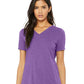 Bella Canvas 6415 Women's Relaxed Triblend V-Neck Tee Purple Triblend S