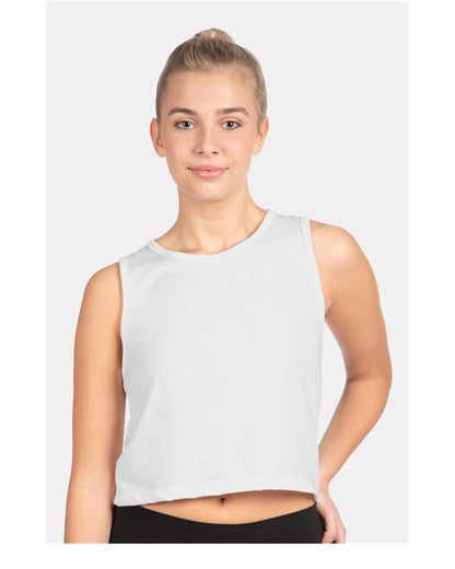 Next Level 5083 Women's Festival Crop Tank White XS