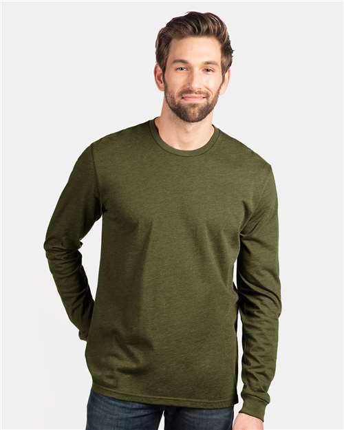 Next Level 6211 Unisex CVC Long Sleeve T-Shirt Military Green XS