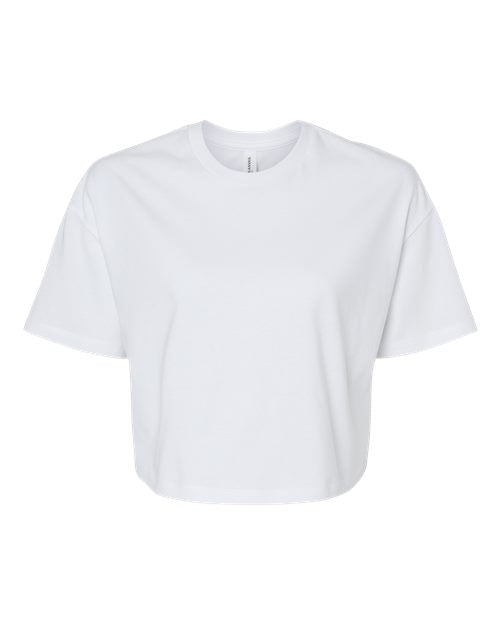 Bella Canvas 6482 Women's Jersey Crop Tee White S