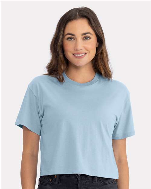 Next Level 1580 Women's Ideal Crop Top Stonewash Denim XS