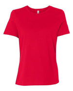 Bella Canvas 6400 Women’s Relaxed Jersey Tee Red S