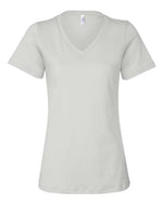 Bella Canvas 6405 Women’s Relaxed Jersey V-Neck Tee White S