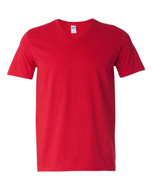 Gildan 64V00 Unisex Softstyle® V-Neck T-Shirt Cherry Red S