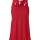 Bella Canvas 8800 Women's Flowy Racerback Tank Red XS