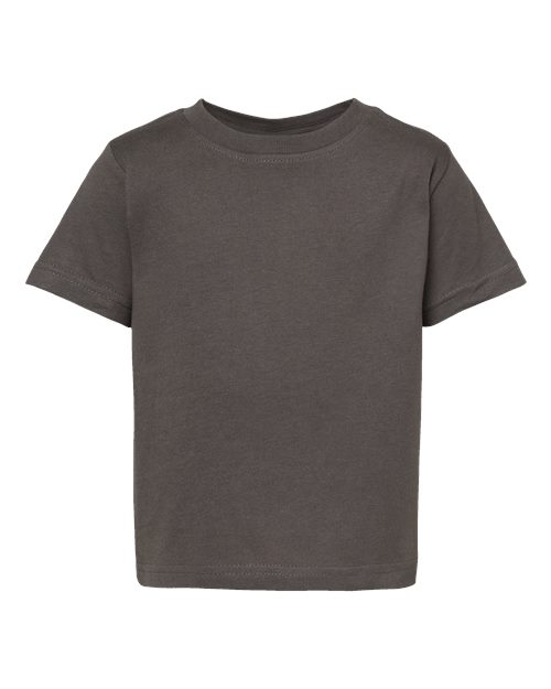 Rabbit Skins 3322 Infant Fine Jersey Tee Charcoal 6M