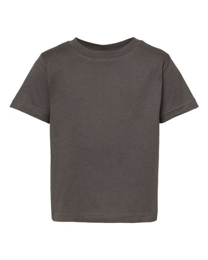 Rabbit Skins 3322 Infant Fine Jersey Tee Charcoal 6M