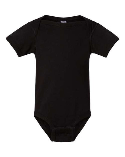Rabbit Skins 4424 Infant Fine Jersey Bodysuit Black NB