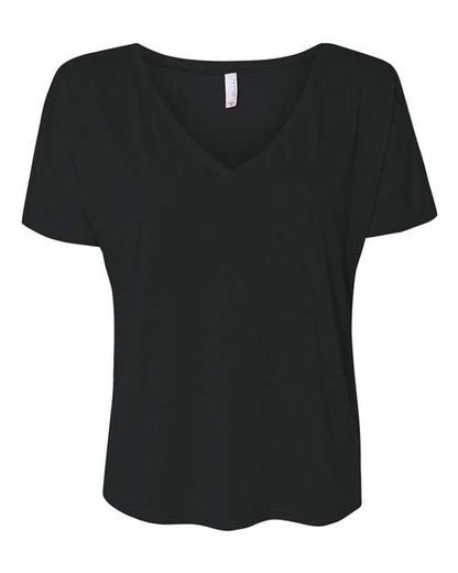 Bella Canvas 8815 Women’s Slouchy V-Neck Tee Black S