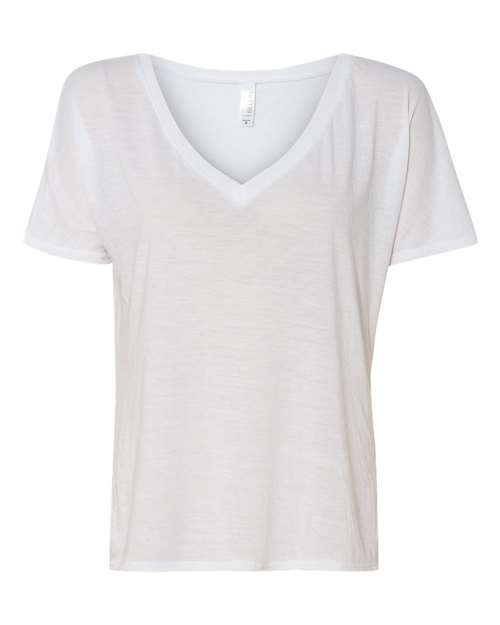 Bella Canvas 8815 Women’s Slouchy V-Neck Tee White S