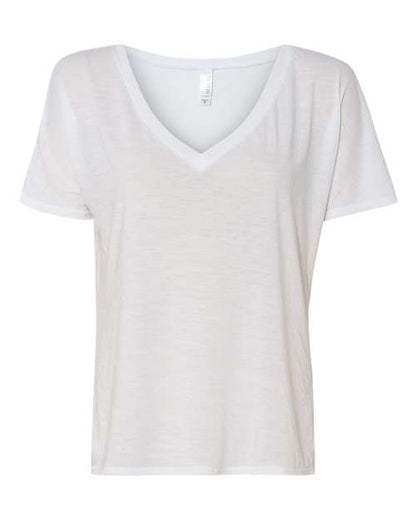 Bella Canvas 8815 Women’s Slouchy V-Neck Tee White L