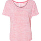 Bella Canvas 8816 Women’s Slouchy Tee Red Marble S